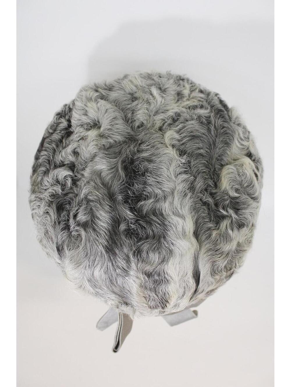 Scrap Item: Gray Lamb Fur Hat Size N/A - Picture 5 of 6
